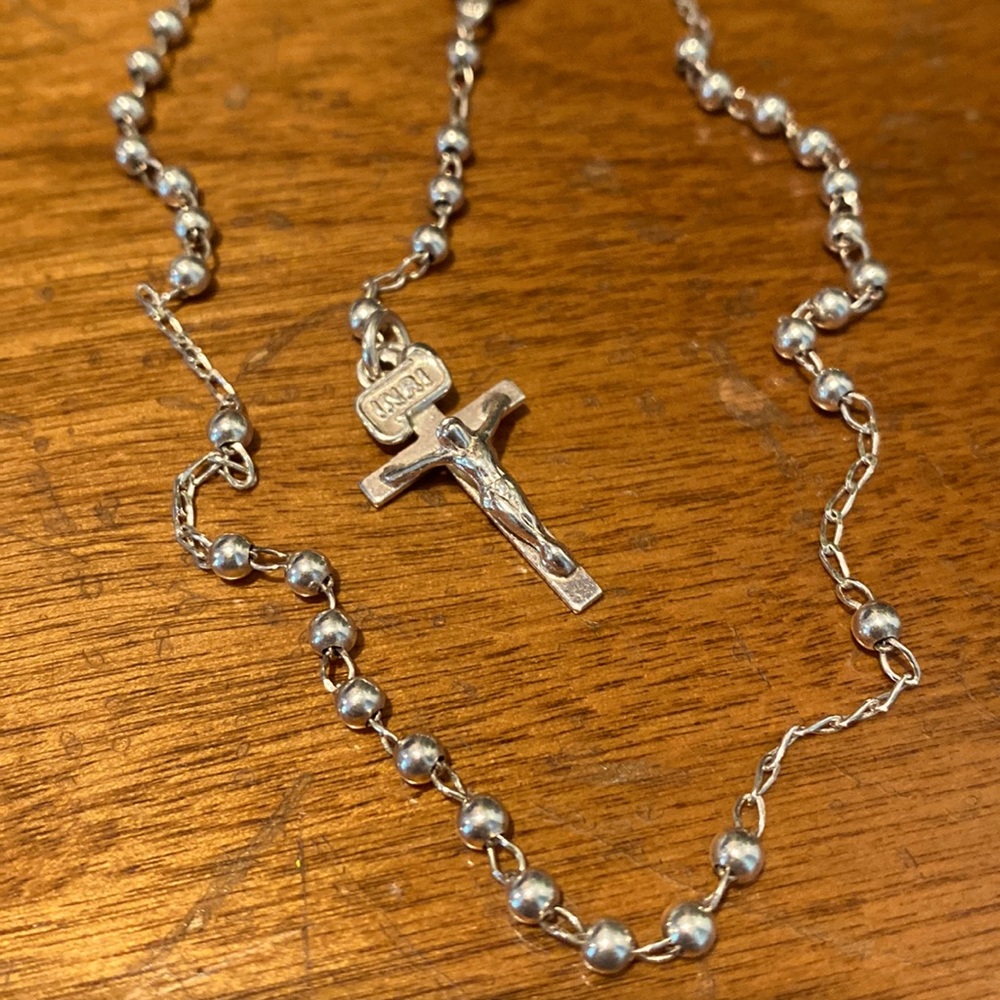 Silver Rosary